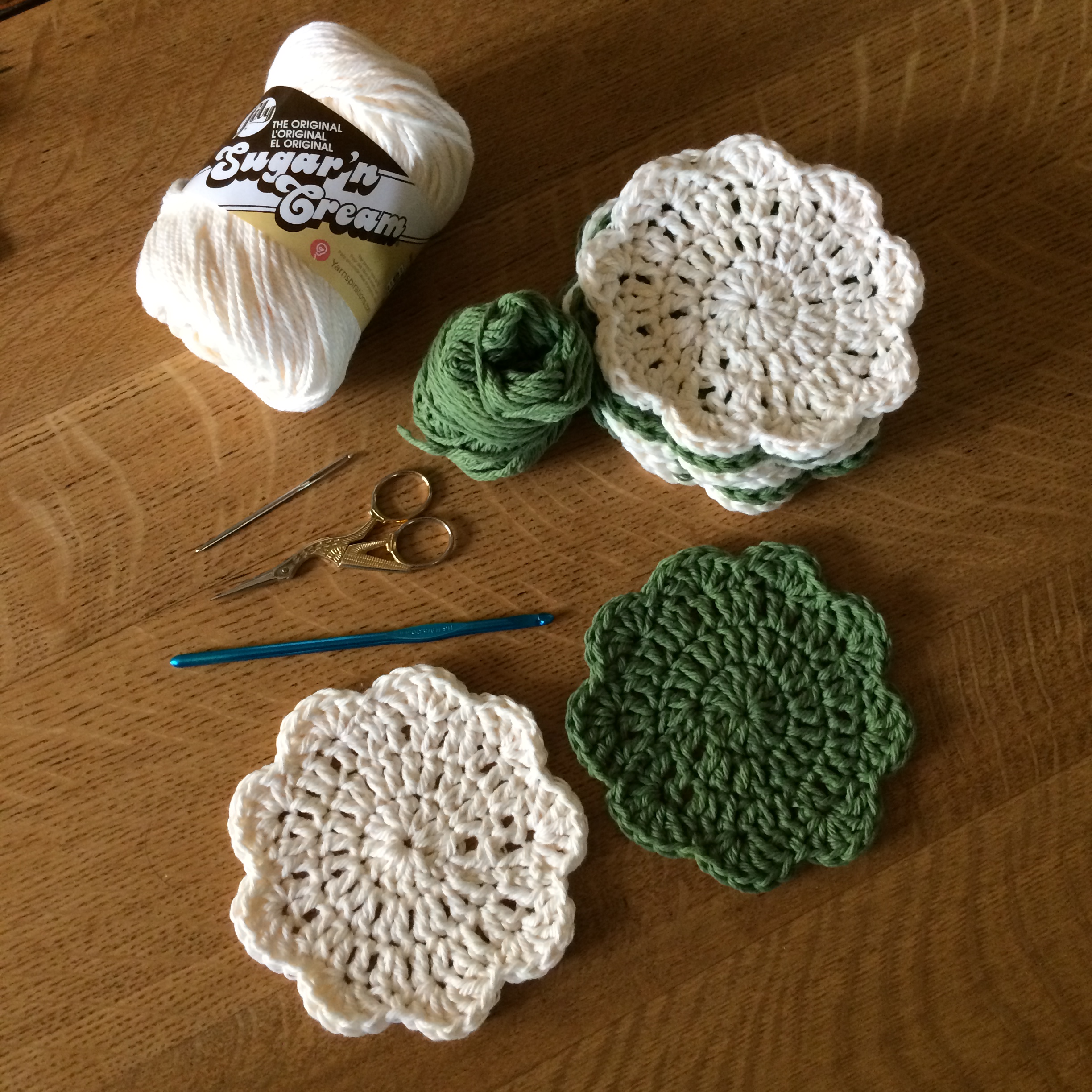 Crochetetd Coasters made by marni