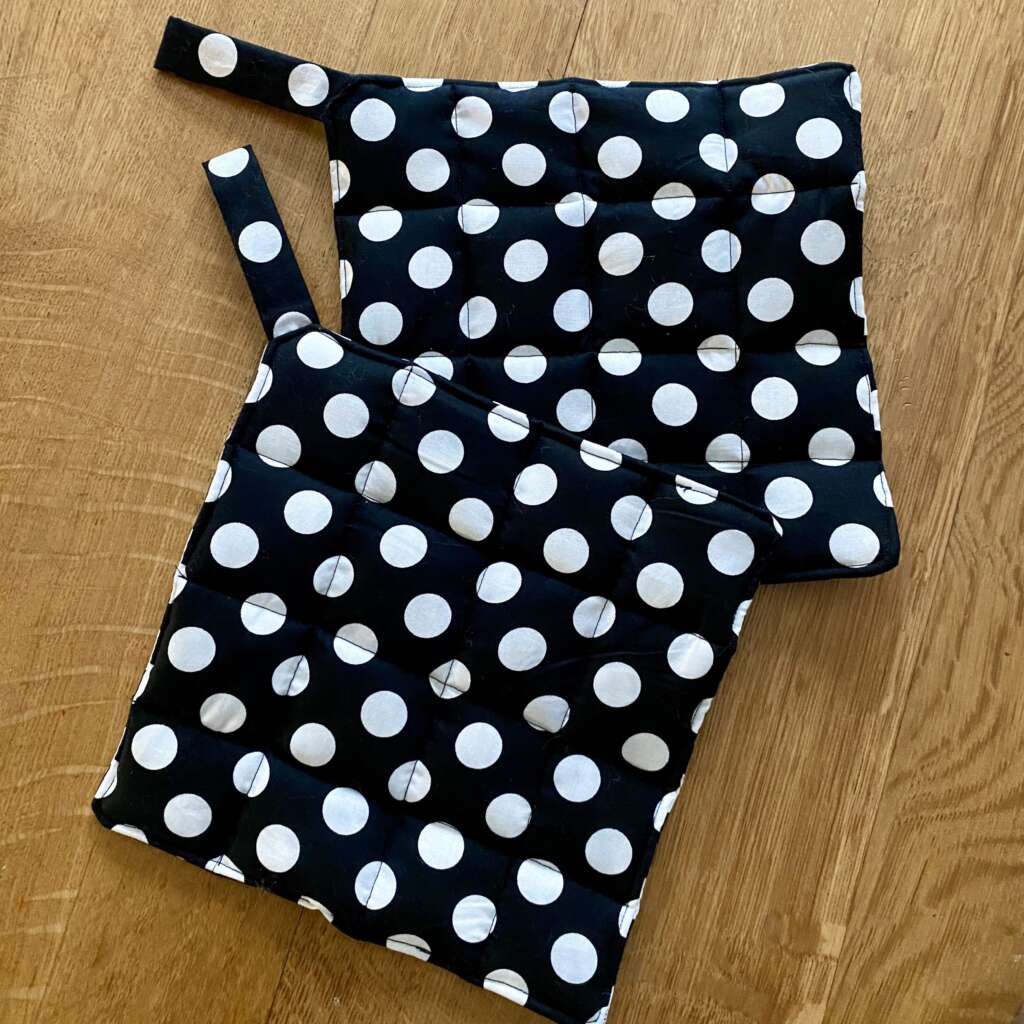DIY Polka Dot Potholders