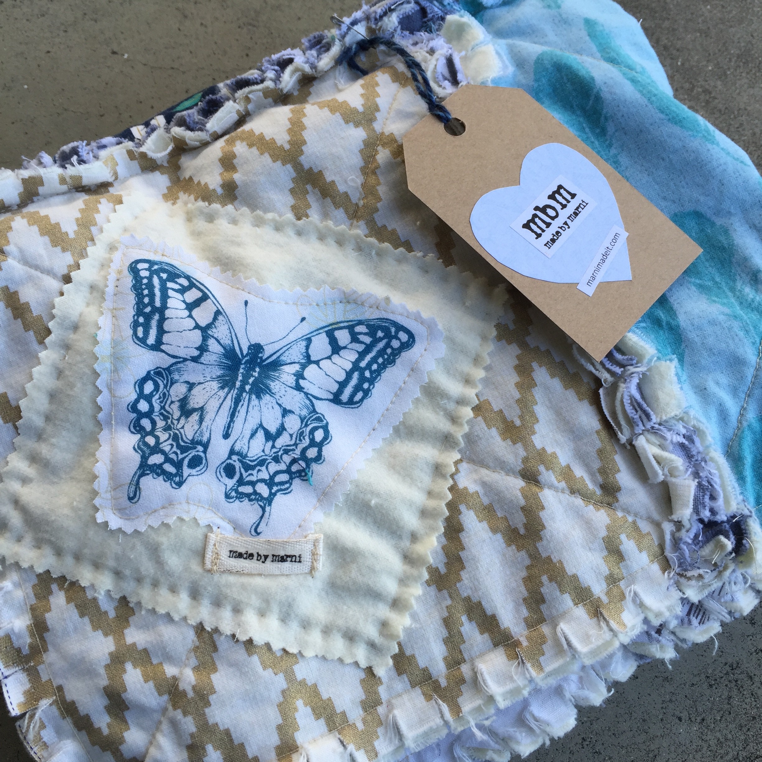 Baby Boy Rag Quilt madebymarni