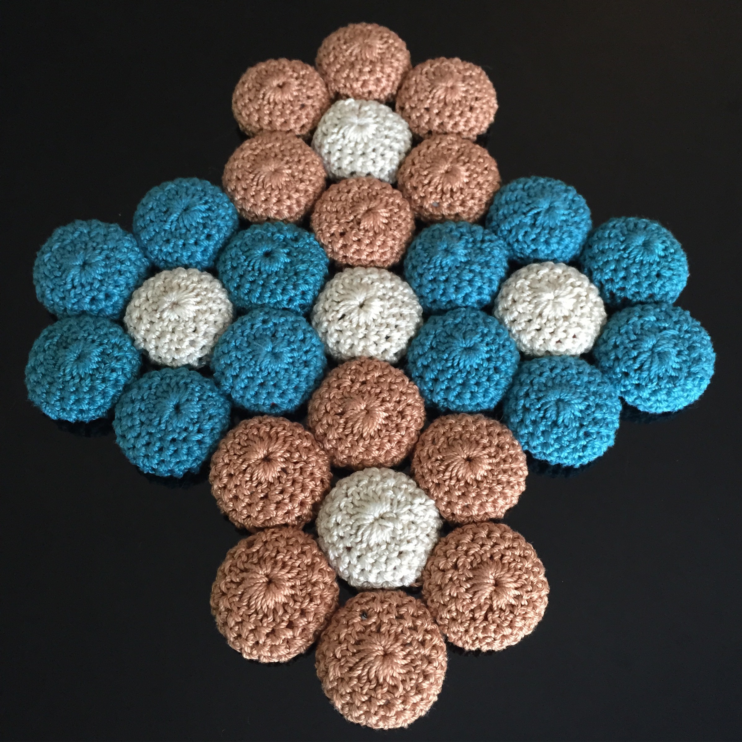 Crocheted Bottle Cap Hotpad