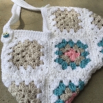 my happy bag - crocheted granny square purse