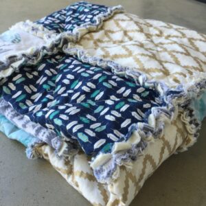 Baby Boy Rag Quilt madebymarni