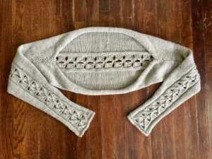 Love Shrug Knitting Pattern with Heart Motif