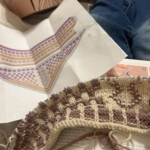 Knitting with the provided chart.