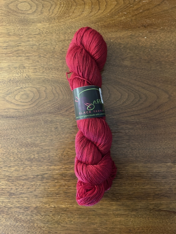 Sassy Black Yarns Ruby Sock Yarn