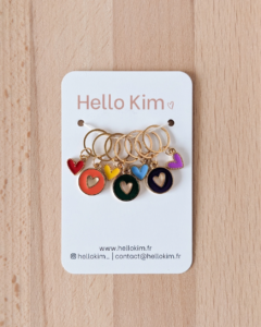 Hello Kim Little Heart Stitch Markers #2