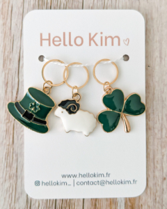 I Love Ireland Stitch Markers by Hello Kim