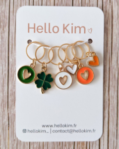 I love Ireland stitch markers by Hello Kim