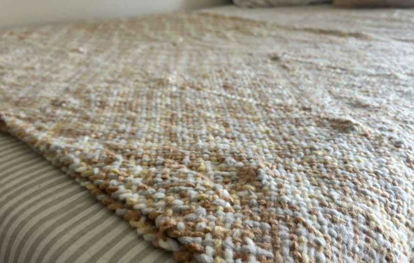 Pin Loom Blanket made by marni