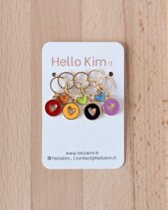 Hello Kim Petits Coeurs Stitch Markers #3