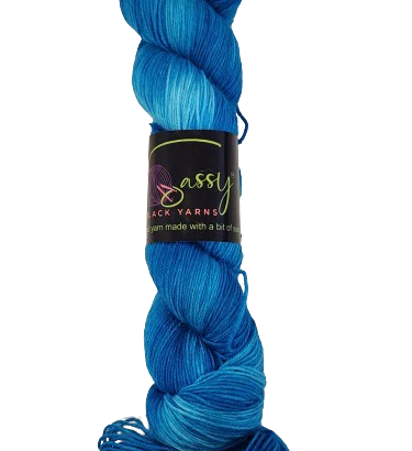 Sassy Black Yarns Blueberry Blue DK