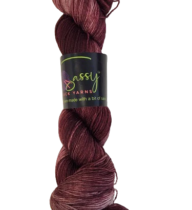 Sassy Black Yarns - Chocoberry Fingering Weight