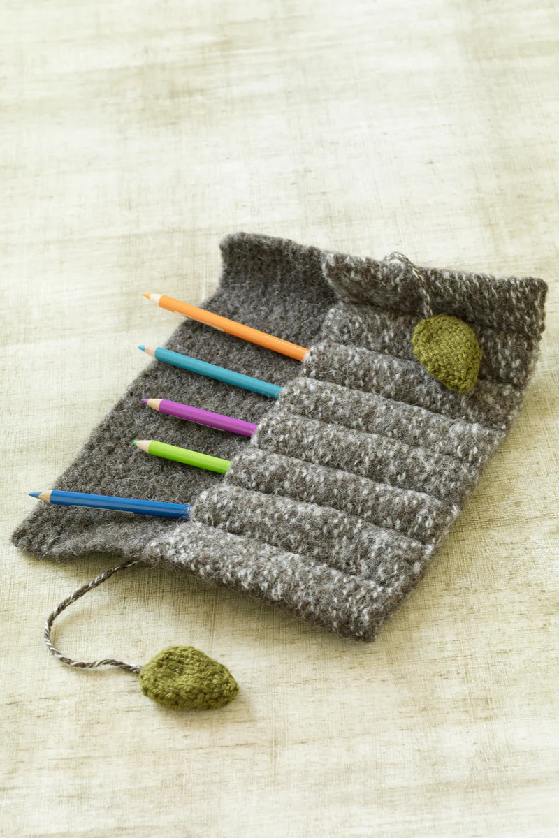 Felted Roll-Up Pencil Case