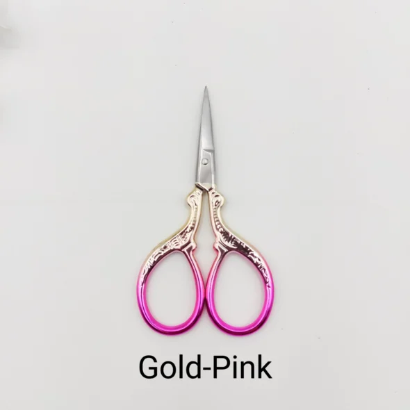 Classic Stainless Steel Tailor Scissors Gold Pink