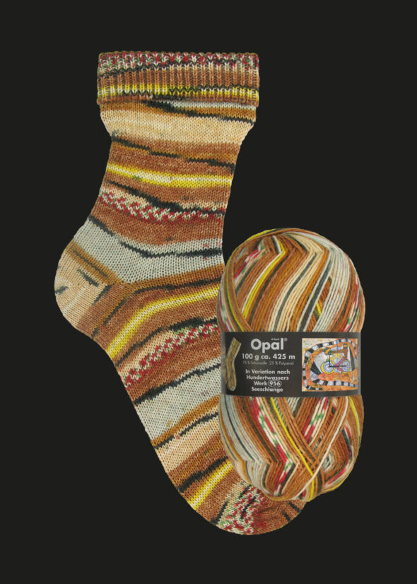 Opal Sock Yarn - "Seeschlange" Hundertwasser 1436