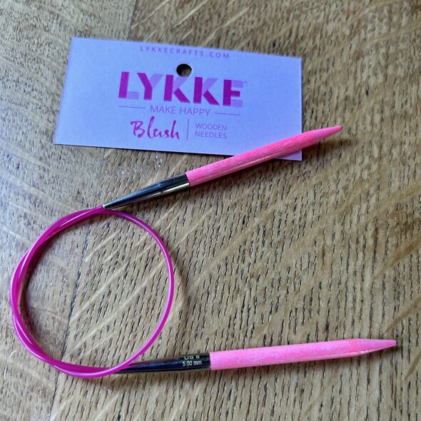 Lykke Blush Wooden Circular Knitting Needles Size US 8 (5mm)