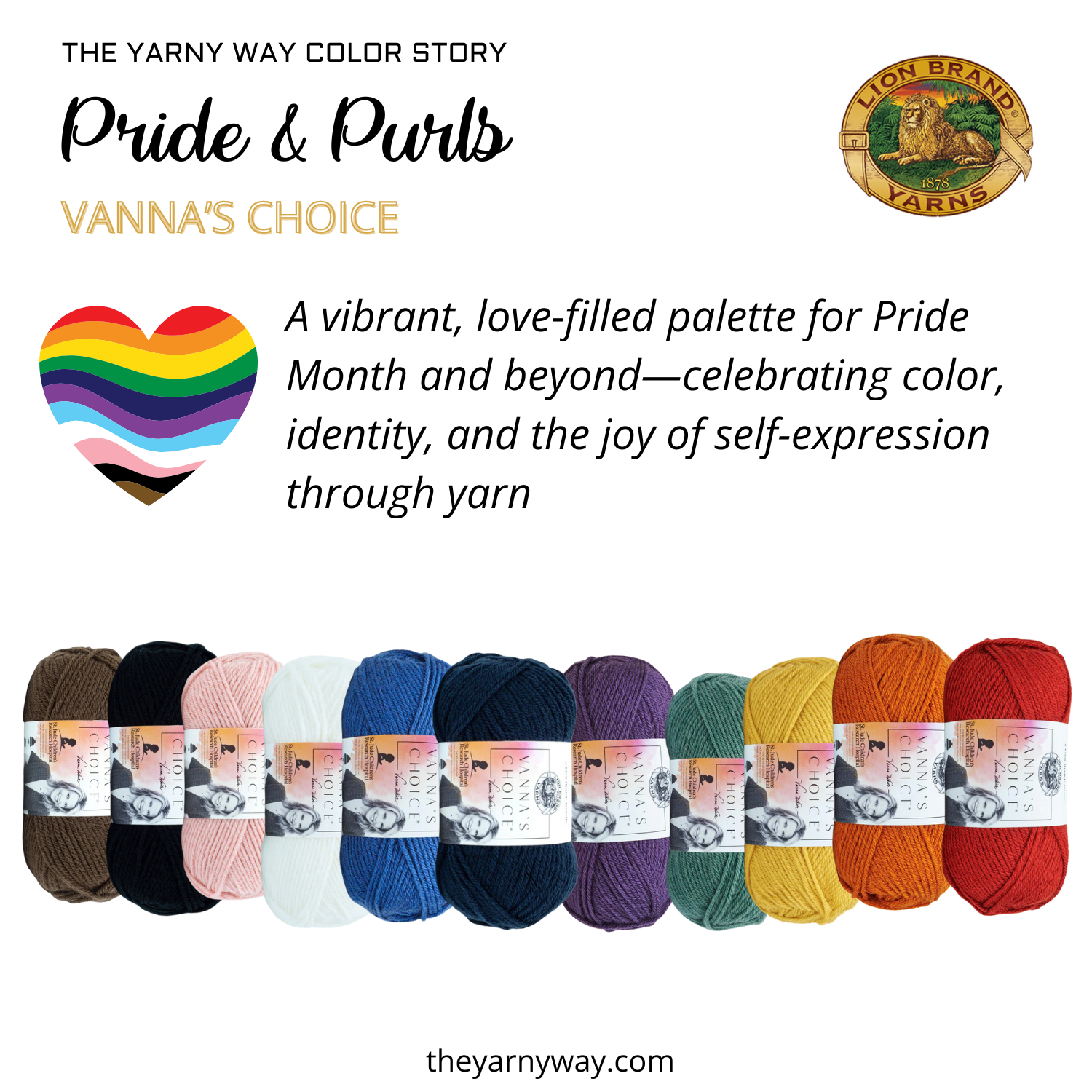 Pride and Purls - Color Story with Vanna's Choice