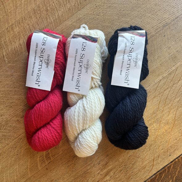 Really Red, Ecru, Navy