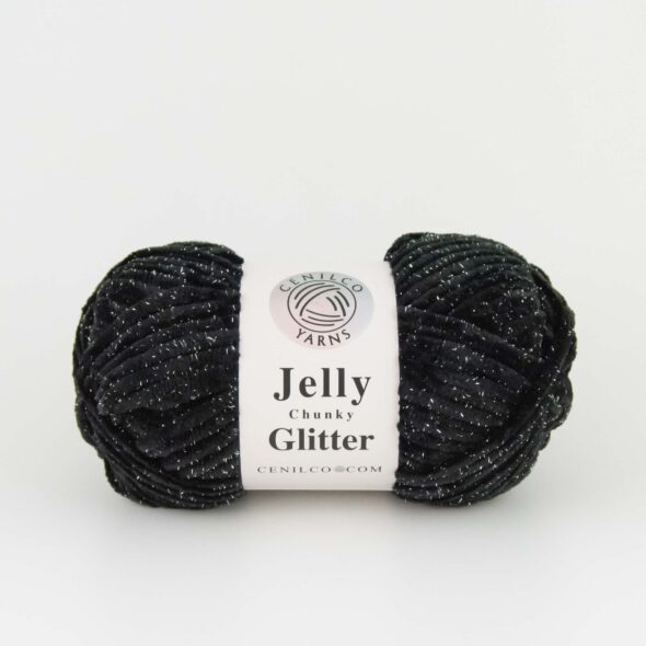 Cenilco Jelly Chunky Glitter - Black.