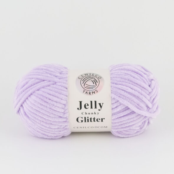 Cenilco Jelly Chunky Glitter Yarn - Light Purple