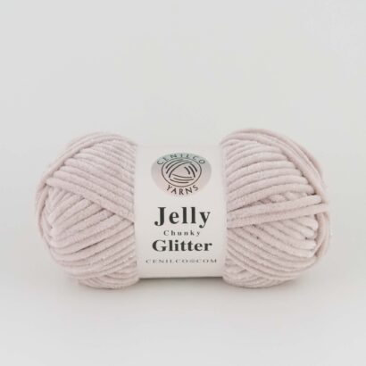 Cenilco Jelly Chunky Glitter Yarn - Powder