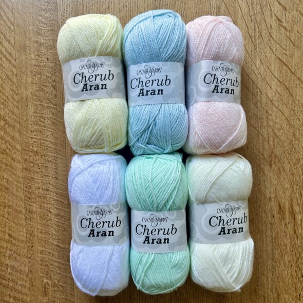 Cherub Aran classic baby pastel palette