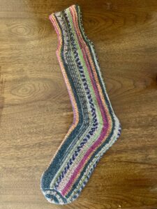 The Sideways Sock - Knitting pattern for Opal Sock Yarn