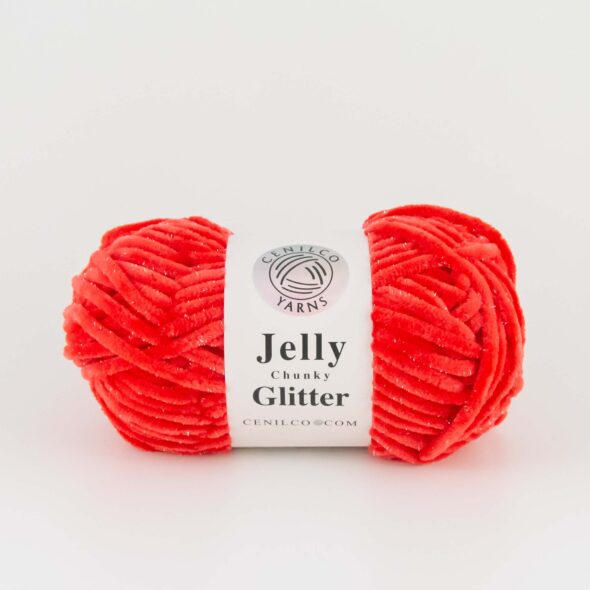 Cenilco Jelly Chunky Glitter - Red