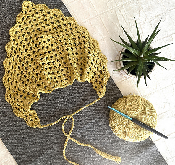Granny Stitch Triangle Bandana by Salena Baca