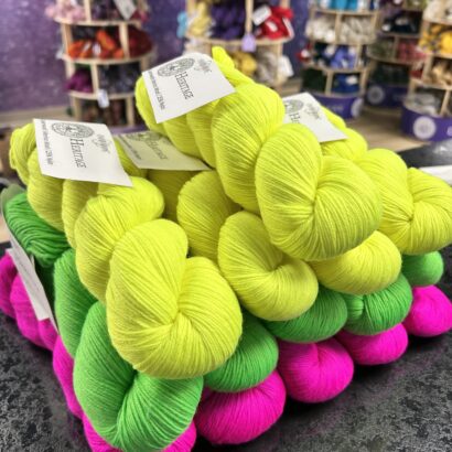 Cascade Yarns Heritage Fingering Yarn in Highlighter Colors