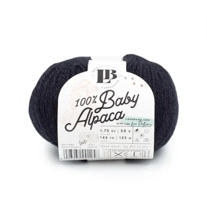 Lion Brand Yarn Baby Alpaca - Black