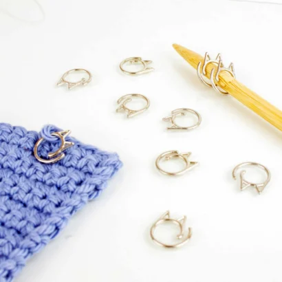 Removable Stitch Markers from Twice Sheared Sheep