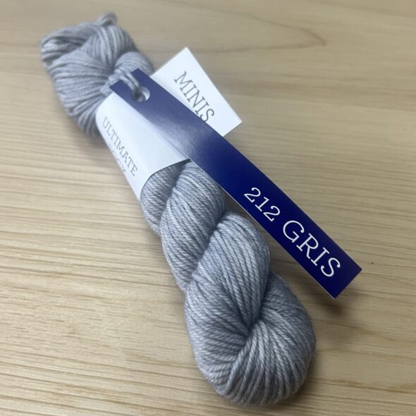 Malabrigo Mini Skein Sock. Gris.