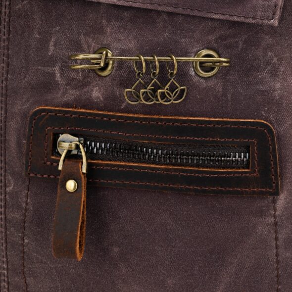Maker's Midi Backpack - Stitch marker holder and side pocket