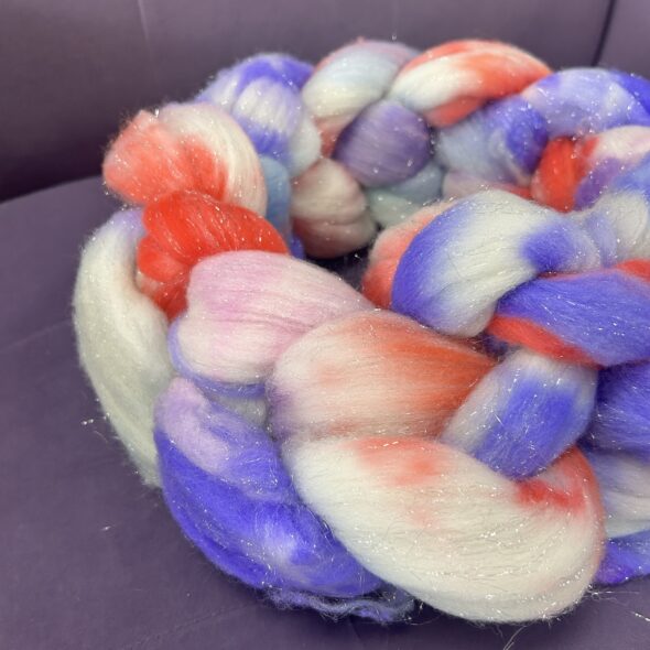 Little Switzerland Top Hand Dyed Fiber - Fairy Dust 4oz - Image 2