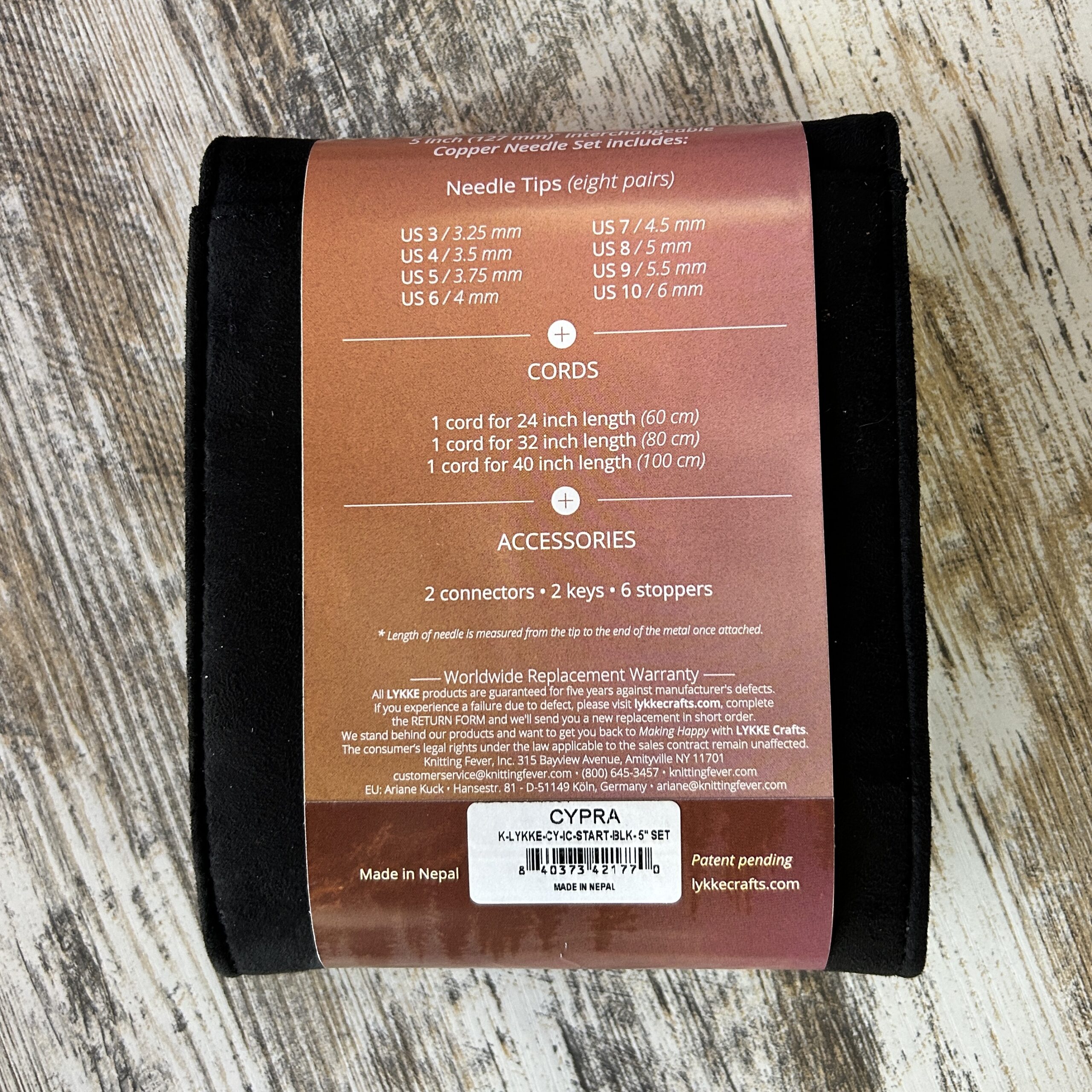 LYKKE Cypra 5" Interchangeable Circular Knitting Needle Starter Set - Image 4