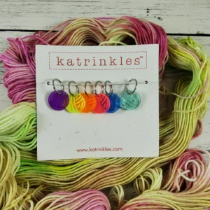 Neon Yarn Ball Stitch Markers