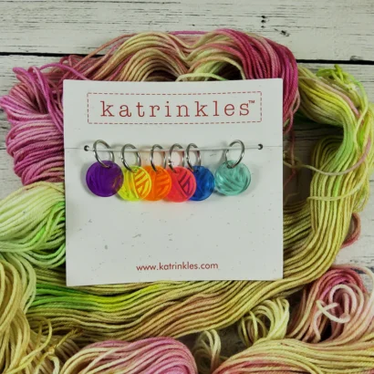 Neon Yarn Ball Stitch Markers