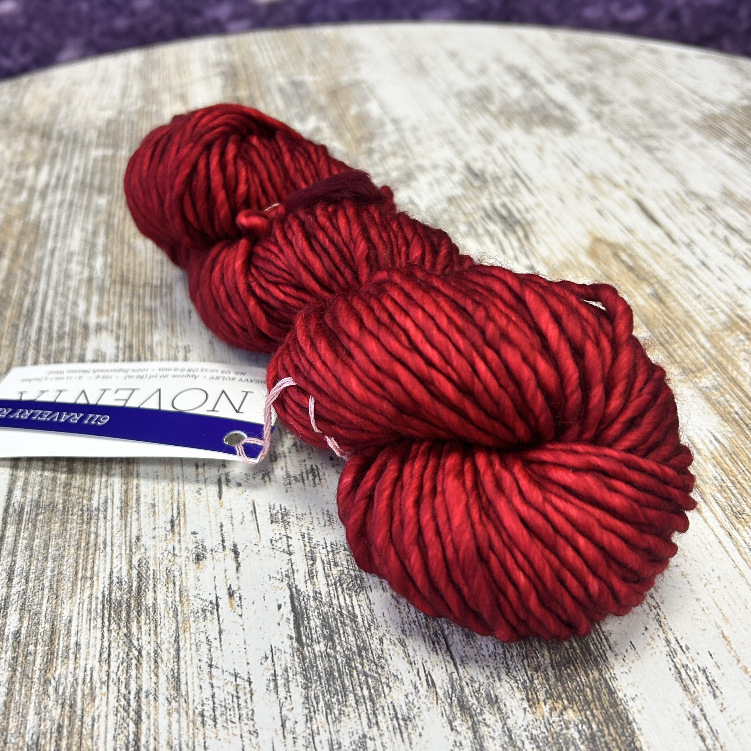 Malabrigo Noventa in Ravelry Red