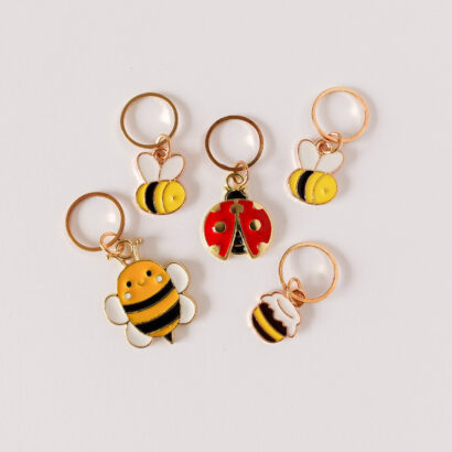 Bee Happy Stitch Marker Set from HelloKim.fr
