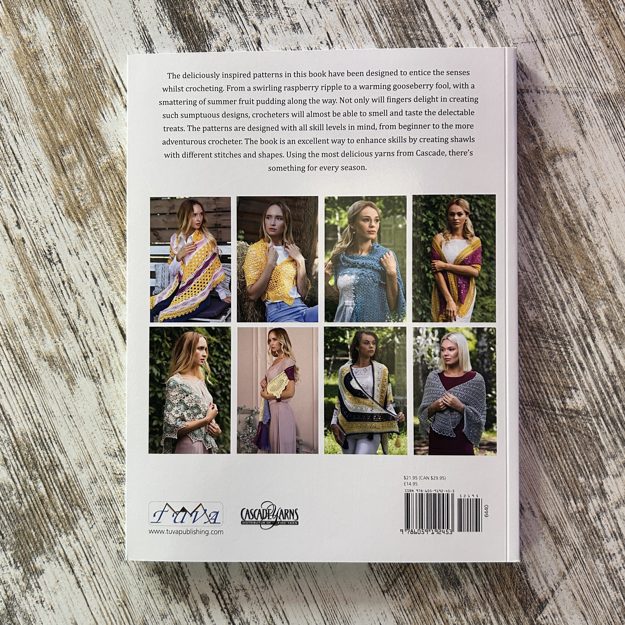 Delicious Crochet Shawls Pattern Book - Back Cover