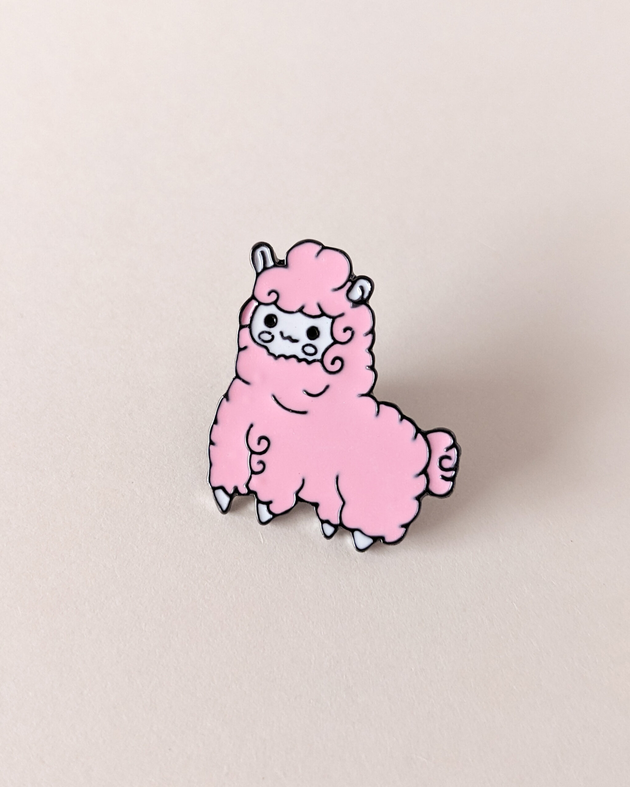 Hello Kim Alpaca Pin
