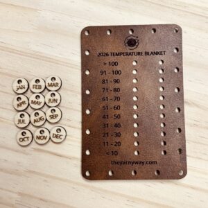 Temperature Blanket Legend and Charm Set for 2026