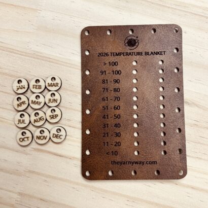 Temperature Blanket Legend and Charm Set for 2026