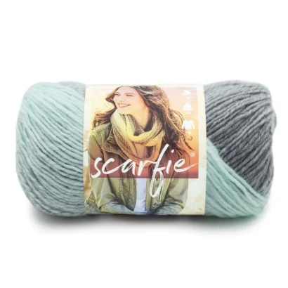 Lion Brand Scarfie Mint/Silver