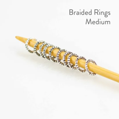 Medium Braided Ring Stitch Markers