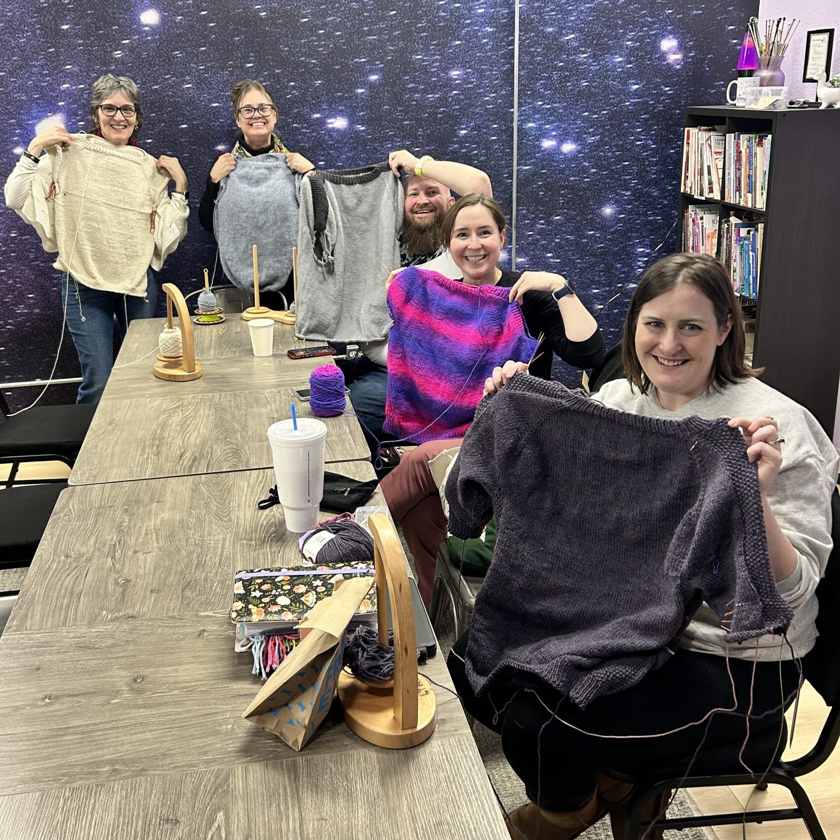 January KAL participants at The Yarny Way