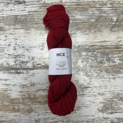 Lotus Yarns Nice Fine Merino Yarn in Red