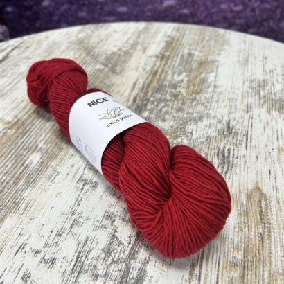 Lotus Yarns Nice Fine Merino Yarn in Red