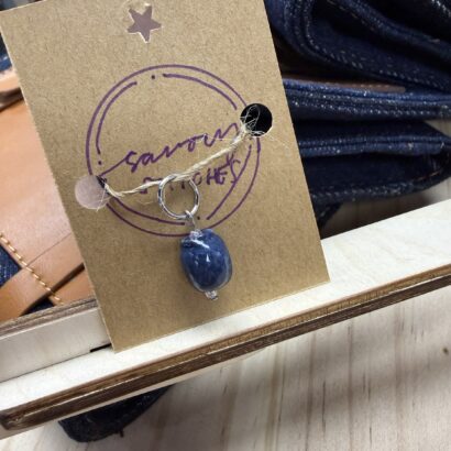 Savory Stitches Handmade Stitch Markers - Blueberry